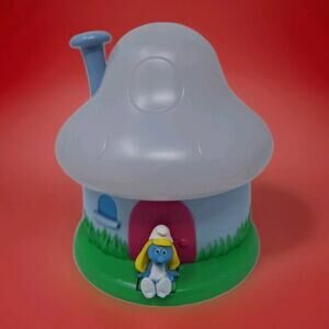 Smurfs Nite Friends Night Light/Lamp Twinkle Mushroom House/Color-Changing LED